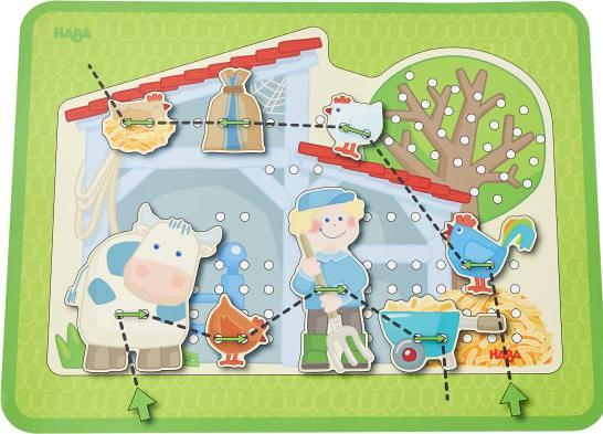 Immagine prodotto Haba Filettatura della fattoria di gioco (Francese, Tedesco, Italiano, Inglese, Olandese, Spagnolo)