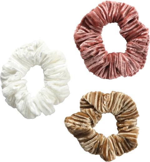 Trisa Fashion Scrunchy Offwhite, Rosa, Beige 3 Stk. (Haargummi)