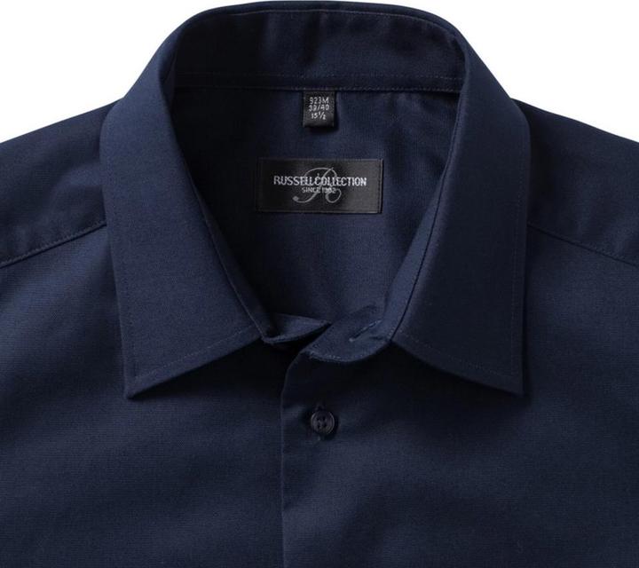 Actual product image Russell Collection Oxford shirt short sleeve easy-care (43)