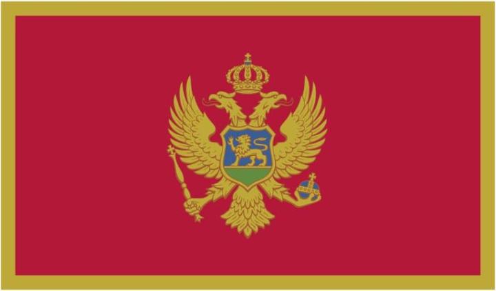Image du produit Bügelbilder Bügelbild Montenegro Flagge (1 x)