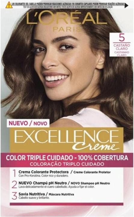 L'Oréal Paris EXCELLENCE Creme tinte #5-castaño claro (5-castaño claro)