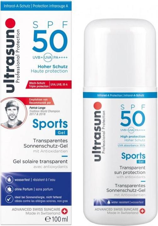 Image du produit Ultrasun Gel pour le sport (Crème solaire, SPF 50, 200 ml, 231 g)