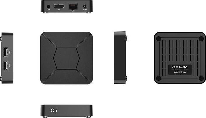 Image du produit PhoneLook Smart mini Android TV Streaming Box Q5 HDMI 4K Ultra HD + télécommande et Miracast & Google Assist (8 Go, Android 11)