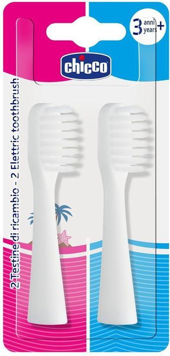 Produktbild Chicco Ersatzbürstenköpfe zu elektrische Zahnbürste 3y+ italienisch/deutsch (2 x)