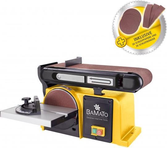 Markmüller BAMATO - Band- und Tellerschleifer BDTS-900 Inkl. Schleifset u. Klettauflage (Disc Sander, 370 W)