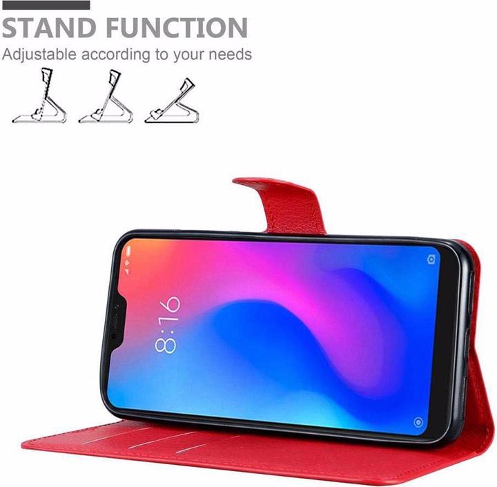 Actual product image Cadorabo Book with stand function cover (Mi A2 lite, Xiaomi Redmi 6 Pro)