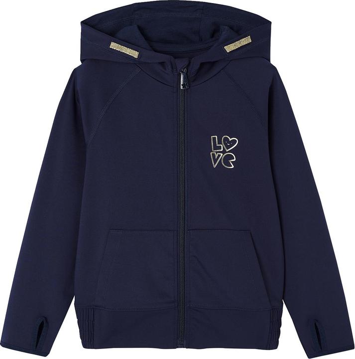 Produktbild Vertbaudet Mädchen Sport-Set: Kapuzensweatjacke & Leggings aus Funktionsmaterial (122)