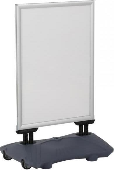 Produktbild Update Displays Kundenstopper WindPro Lite silber DIN A1 2 Fächer