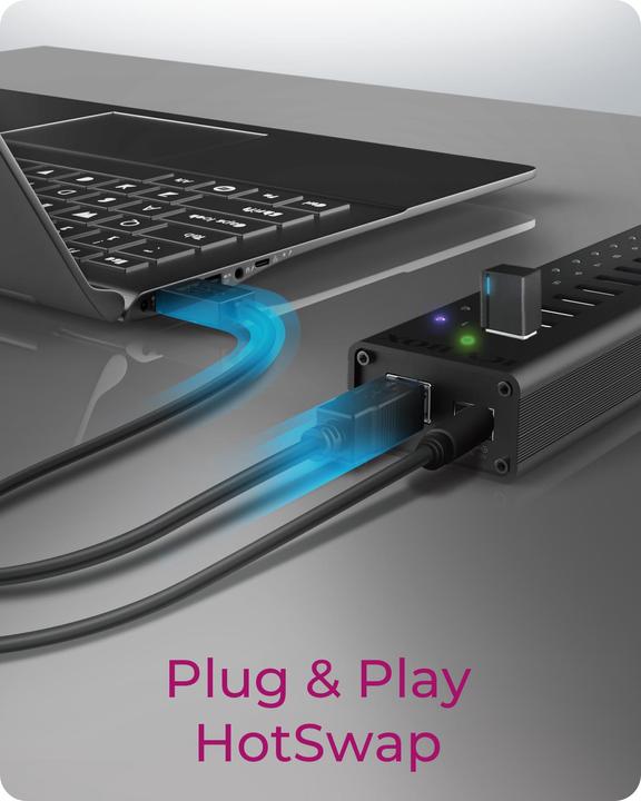 Produktbild Icy Box Ib-Ac6113 (USB-B, 13 Ports)