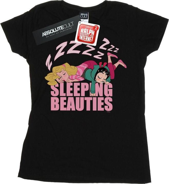 Actual product image Disney Womens/Ladies Wreck It Ralph Aurora And Vanellope Cotton T-Shirt (XL)