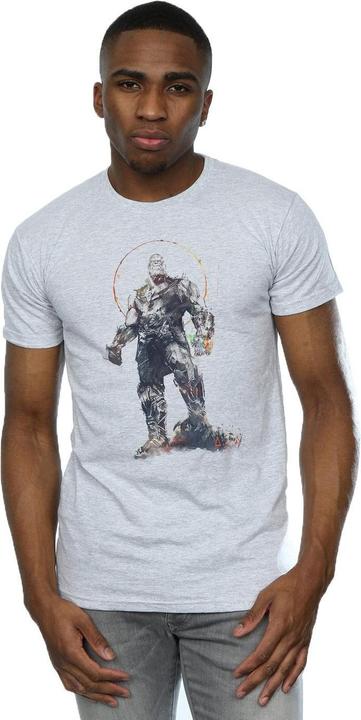 Actual product image Mens Avengers Infinity War Thanos Sketch T-Shirt (3XL)