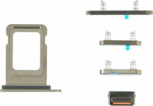 Actual product image OEM Button Set for iPhone 12 Pro Max gold (iPhone 12 Pro Max)
