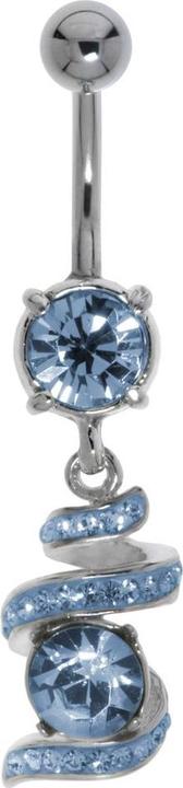 Actual product image Bijouteria Bellypiercing (Stainless steel, Brass, Crystal)