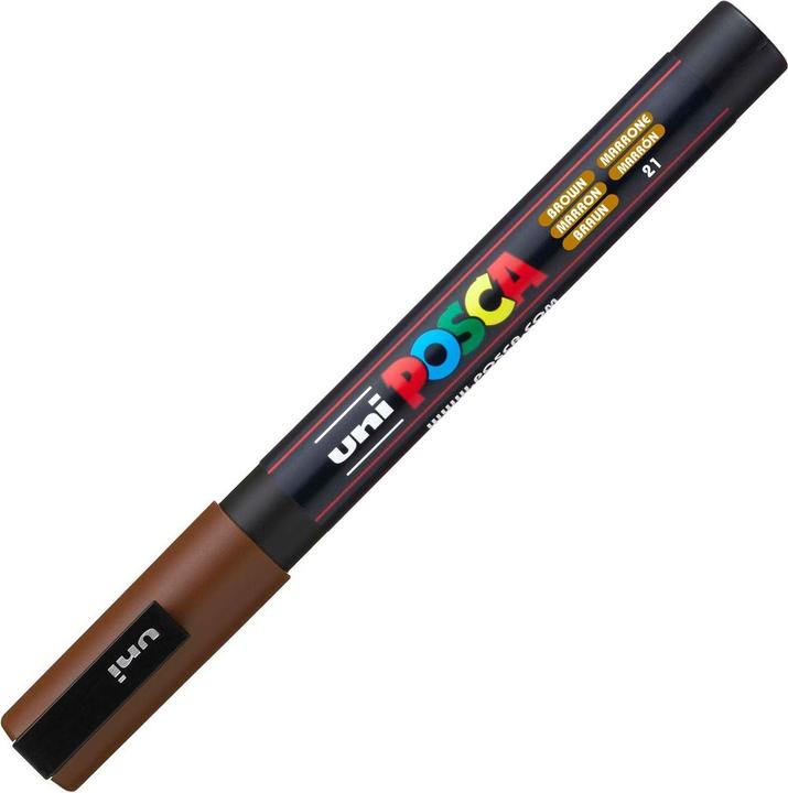 Image du produit Posca Marqueur PC-3M pointe ogive (Marron, 0.90 mm, 1 x)