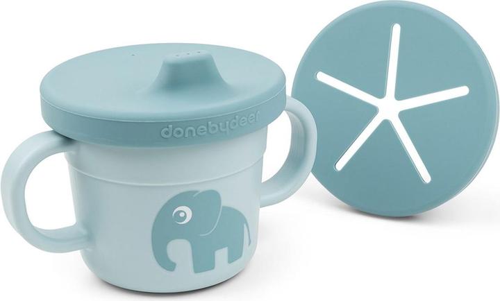 Produktbild Done by Deer Snack & Trinkbecher Set Elphee Blau