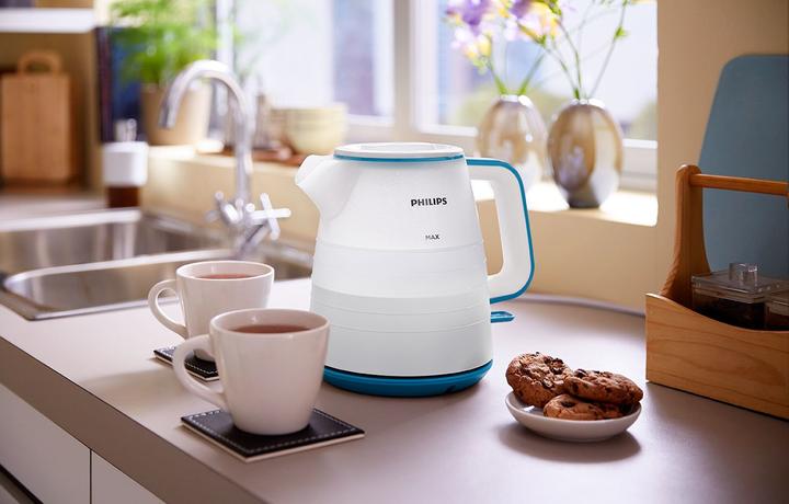 Productafbeelding Philips HD9344/10 Waterkoker (transparant, 1 L, 2200 W) (1 l)