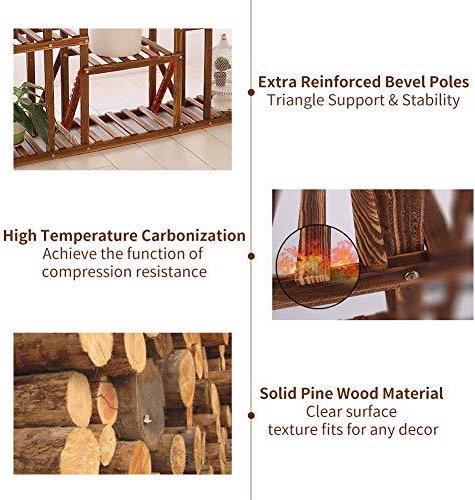 Actual product image Unho Plant shelf wood,115×25×116cm