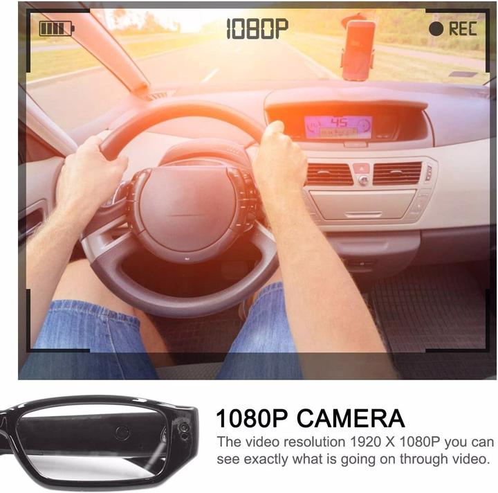 Image du produit Monkaim Lunettes avec caméra cachée