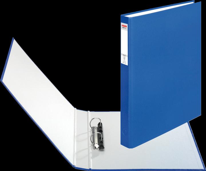 Actual product image Herlitz Ring binder maX.file protect, A4, 2-ring mechanism, blue Combimechanik, spine width: 40 mm, filling (A4, 40 mm, 1 Piece)