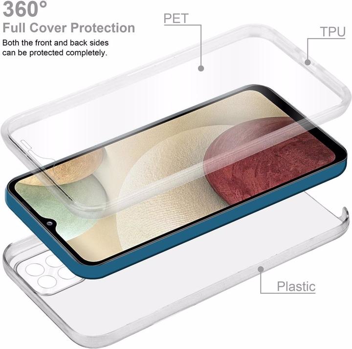 Actual product image Cadorabo TPU 360 Degree Case Cover (Samsung Galaxy A12, Samsung Galaxy M12)