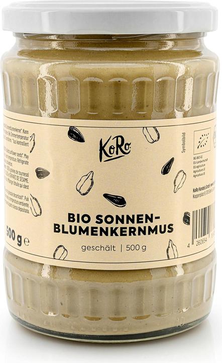 Produktbild KoRo Bio Sonnenblumenkernmus aus geschälten Sonnenblumenkernen (500 g)