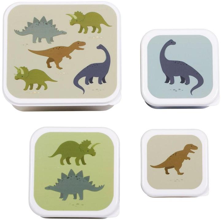 Produktbild A Little Lovely Company ALLC Lunch & Snackbox Dinosaurier SBSEDI38