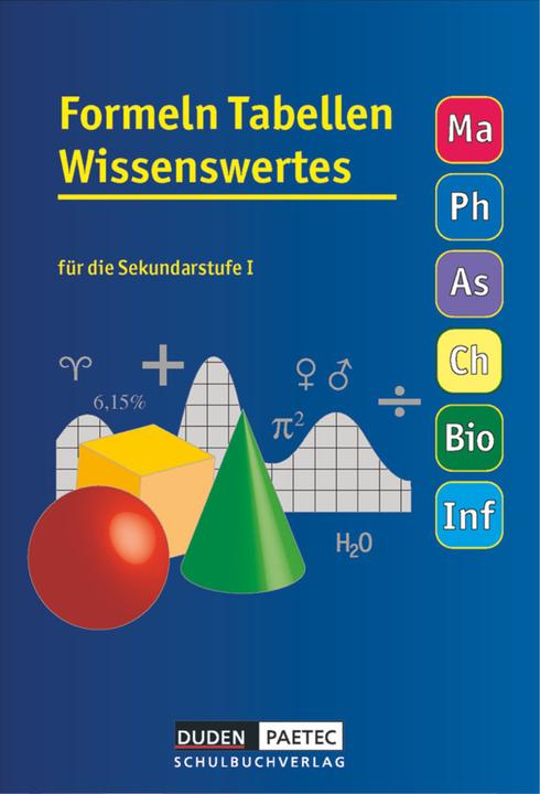 Produktbild Formeln - Tabellen - Wissenswertes S1. Formelsammlung (Deutsch, Christa Pews-Hocke, Uwe Bahro, Frank-Michael Becker, Günter Liesenberg, Christine Ernst, Lothar Meyer, Lutz Engelmann, 2011)