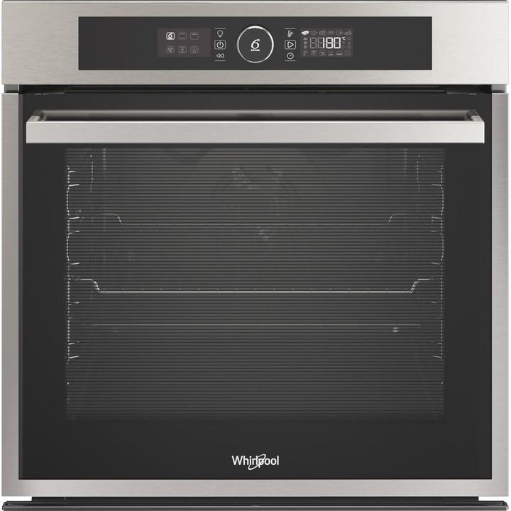 Immagine prodotto Whirlpool Orkaitė OAKZ97961SPIX A+, 60 cm, pirolizė, Inox spalvotas/juodas stiklas, Didelis LED ekra