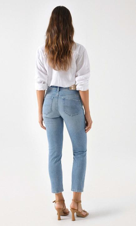Actual product image Salsa Jeans Faith light wash button detail jeans (28)