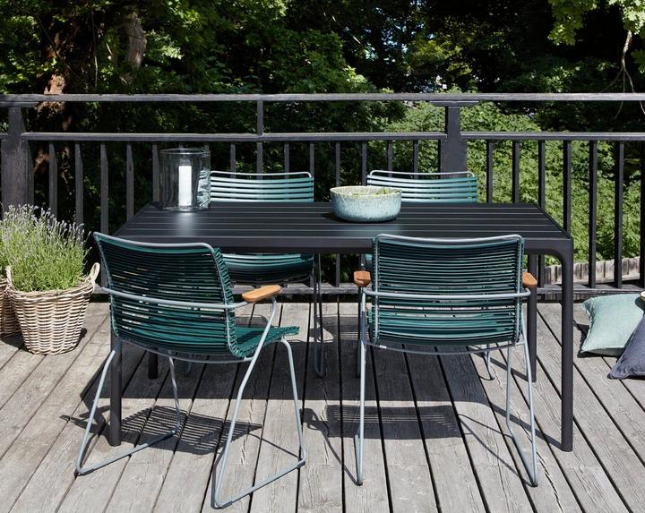 Immagine prodotto Houe Sedia da giardino CLICK con braccioli in bambù Struttura in acciaio