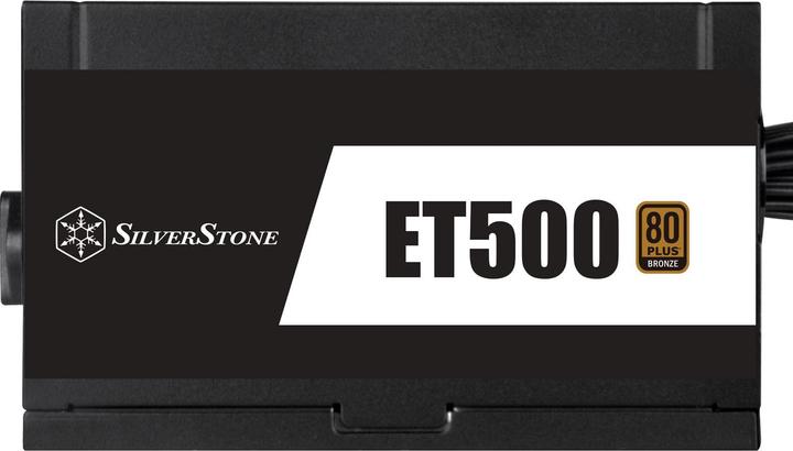Actual product image Silverstone SST-ET500-B - Strider Essential Series, 500W 80 Plus Bronze ATX whisper-quiet PC power supply (500 W)