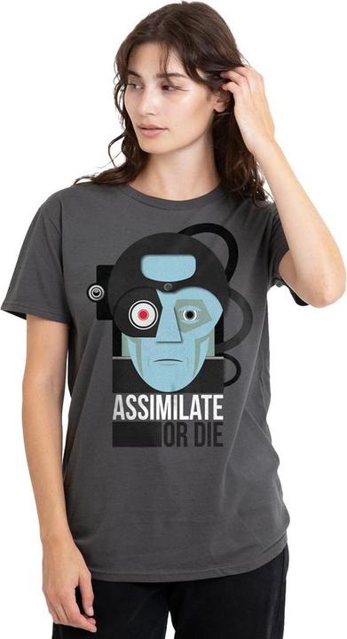Actual product image Unisex Adult Assimilate or Die T-Shirt (M)