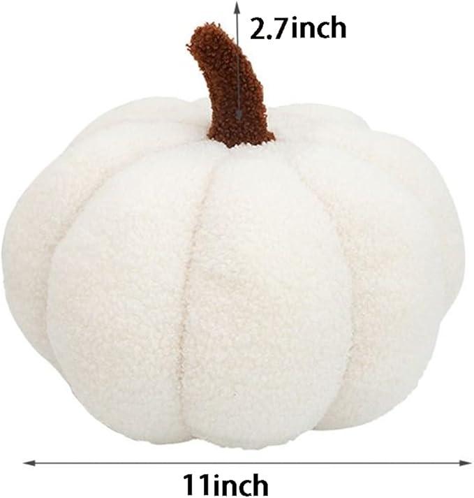 Image du produit Alopini Oreiller en peluche citrouille - Oreiller décoratif pour la maison - Convient aux nourrissons et