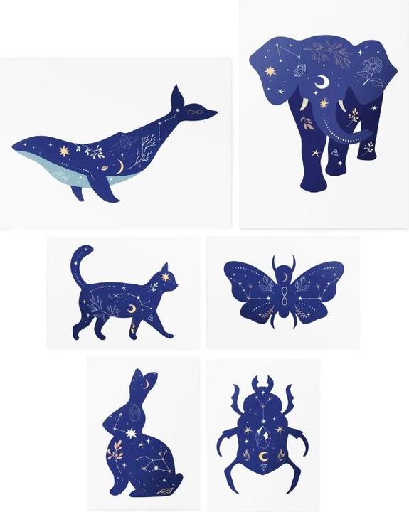 Actual product image TATTon.me Tattoos - Mystic animals