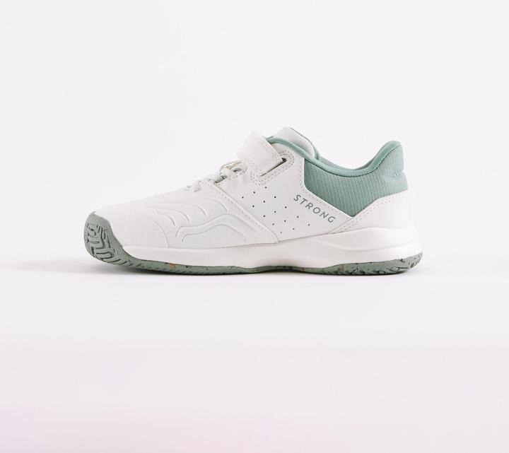 Actual product image Kuikma Kinder Tennisschuhe mit Klettverschluss - TS Strong Kd weiss (32)