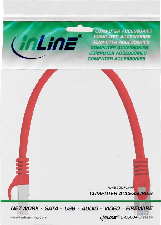 Image du produit InLine Câble de raccordement (S/UTP, CAT5e, 0.25 m)