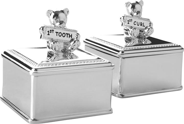 Immagine prodotto Kadastar Scatola per i denti del bambino e scatola per gli arricciacapelli Teddy2set