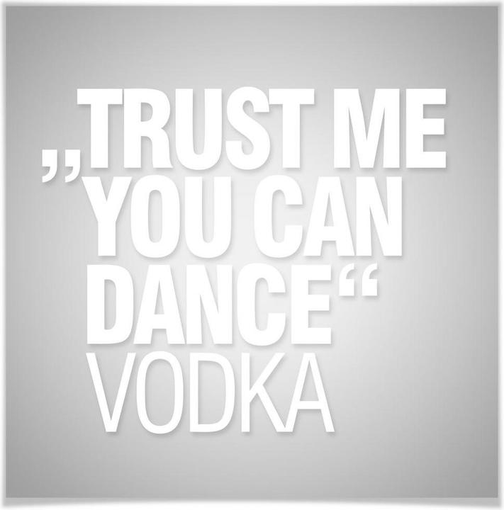 Actual product image Trenddeko Trust me you can dance (120 x 120 cm)