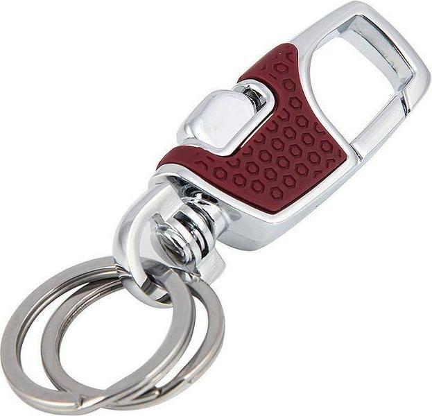 Actual product image Swissdetector Elegant, sturdy key ring - Red