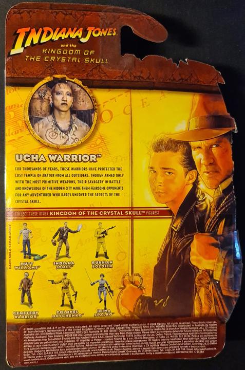 Actual product image Hasbro Indiana Jones and the Kingdom of the Crystal Skull Action Figure 2008 Ugha Warrior