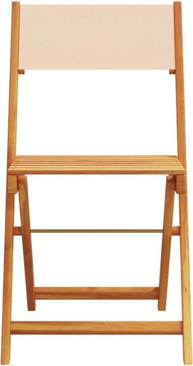 Image du produit VidaXL Chaises de bistrot 2 pcs. Acacia & tissu