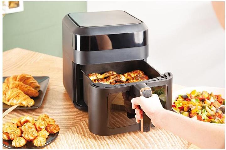 Actual product image BerlingerHaus BH9446 Air fryer, 6,3L, visible window Black Rose CollectionMona