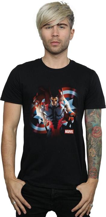 Produktbild Captain America Sam Wilson Shield Breakthrough TShirt (XL)