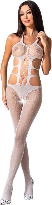 Passion Woman Bs084 Bodystocking - White One Size (One size)
