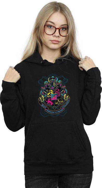 Produktbild Neon Hogwarts Crest Kapuzenpullover (XL)