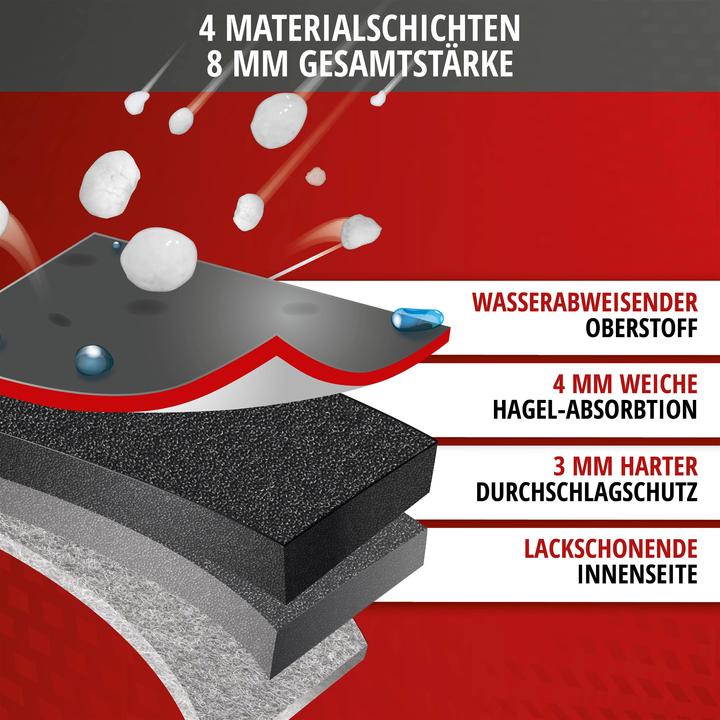 Actual product image Walser SUV hail protection tarpaulin Premium Hybrid