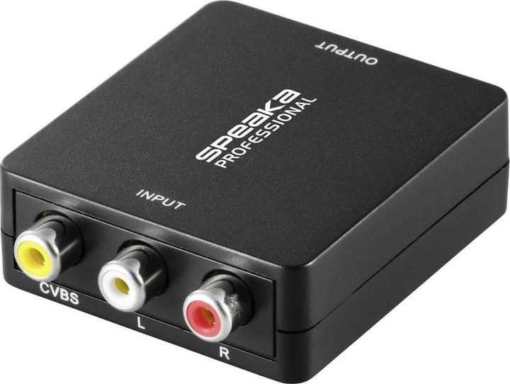 Image du produit SpeaKa Professional Convertisseur AV (RCA - HDMI) 1920 x 1080 pixels (Convertisseur de caméra)