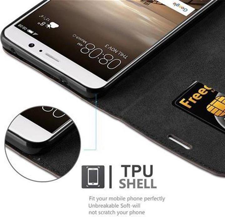 Actual product image Cadorabo Book Invisible Magnet Cover (Mate 9)