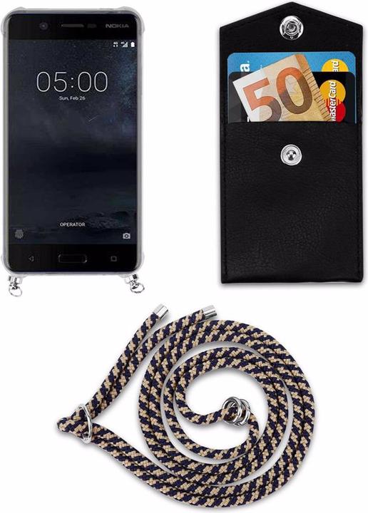 Produktbild Cadorabo TPU Handy Kette SILBER Cover