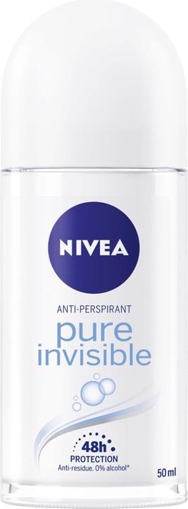 NIVEA Pure Invisible Anti-perspirant Deodorant Roll On (Roll-on, 50 ml)